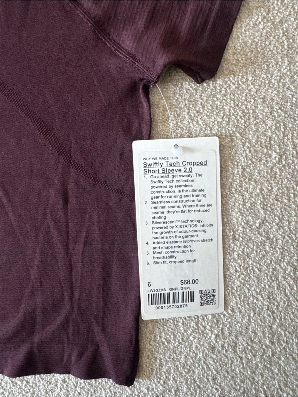 lululemon athletica cropped swiftly